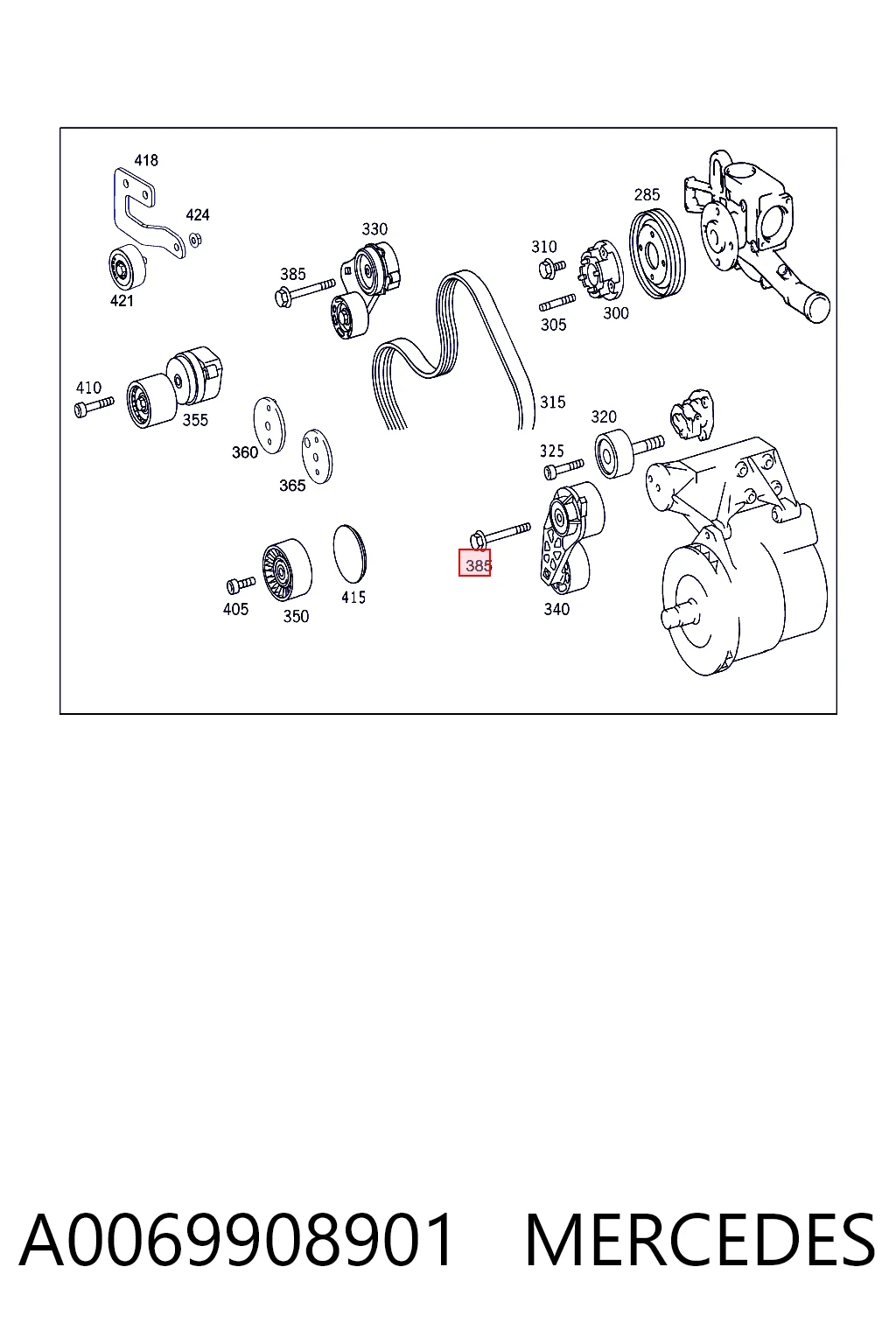 A0069908901 Mercedes