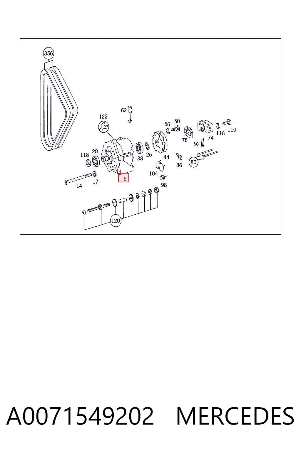A0071549202 Mercedes
