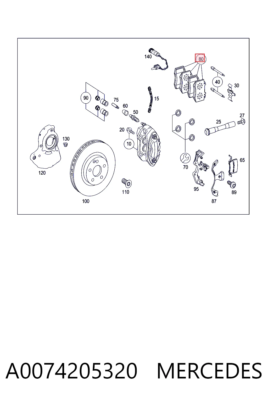 A0074205320 Mercedes