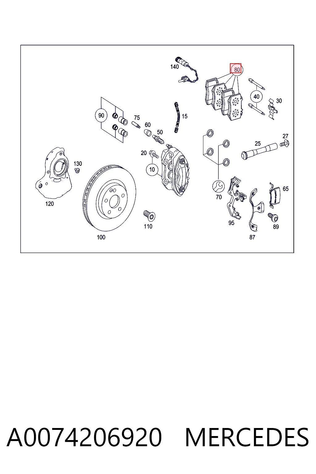 A0074206920 Mercedes