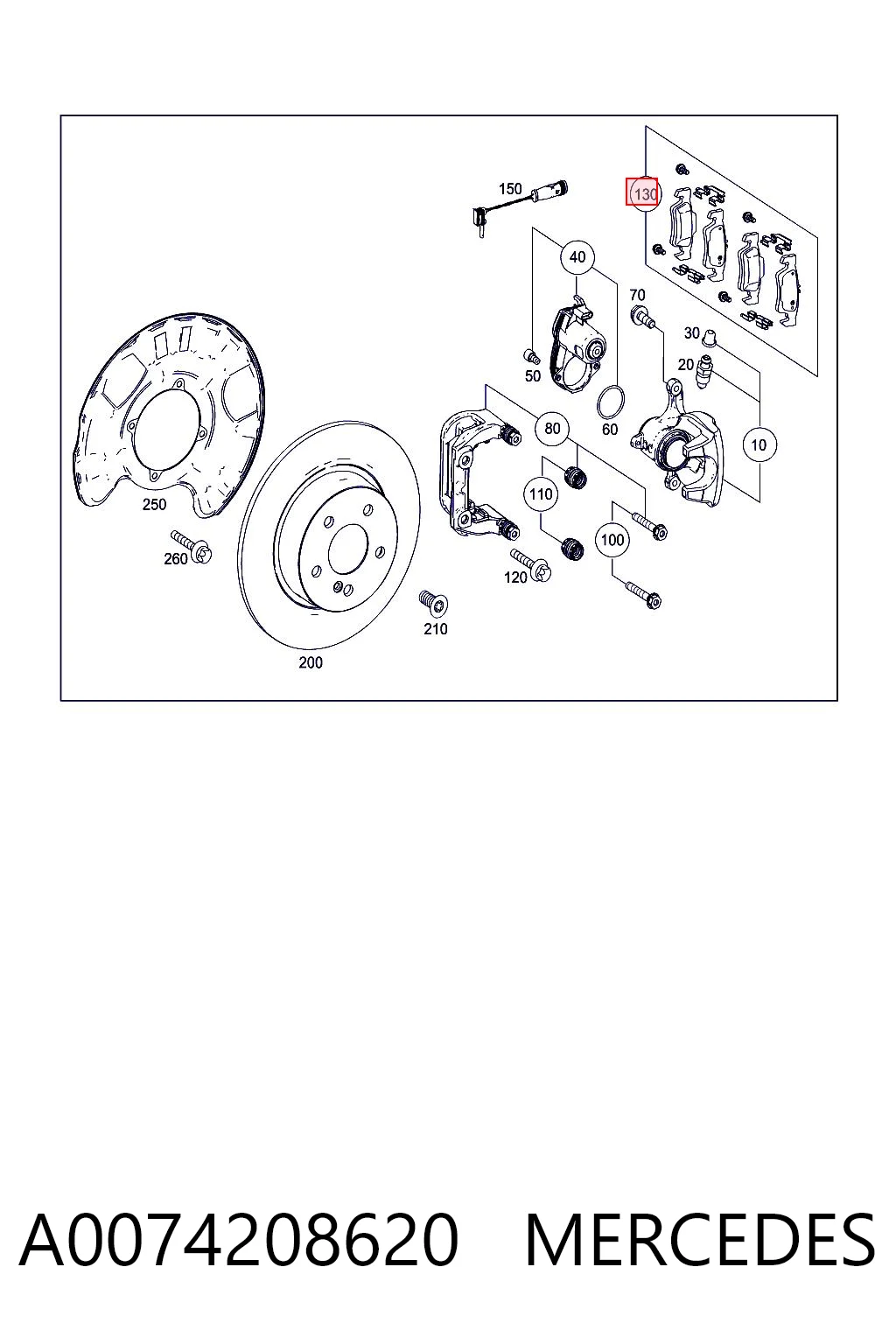 A0074208620 Mercedes