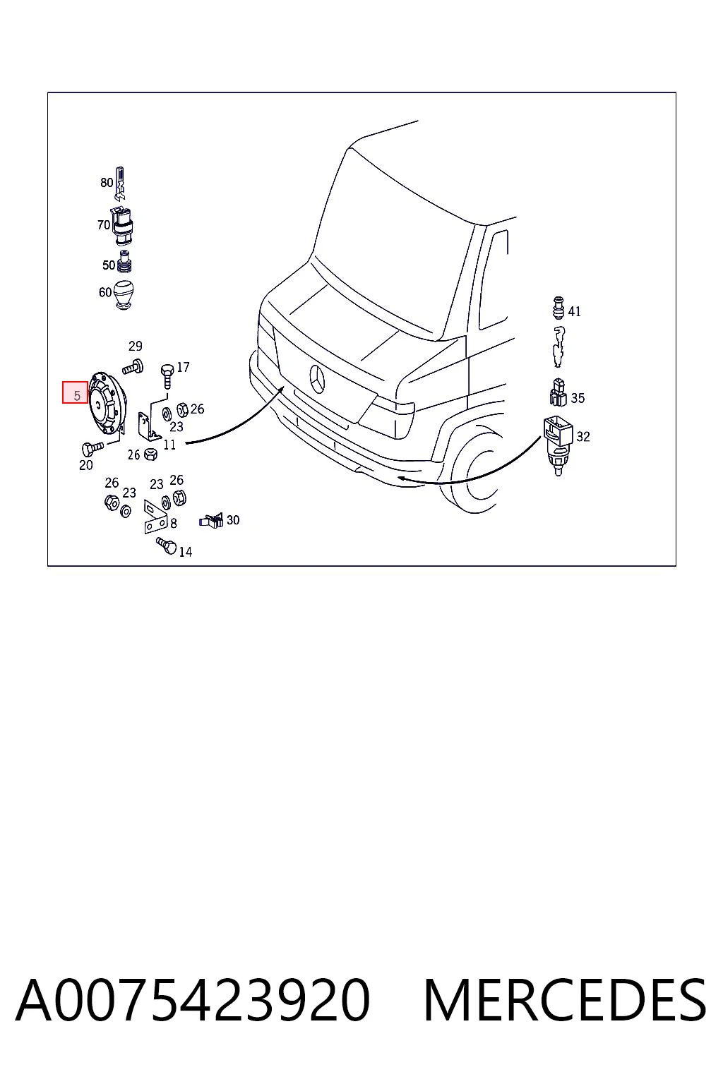 Compre Sinal sonoro (cláxon) Mercedes Benz Truck TRUCK ATEGO 2