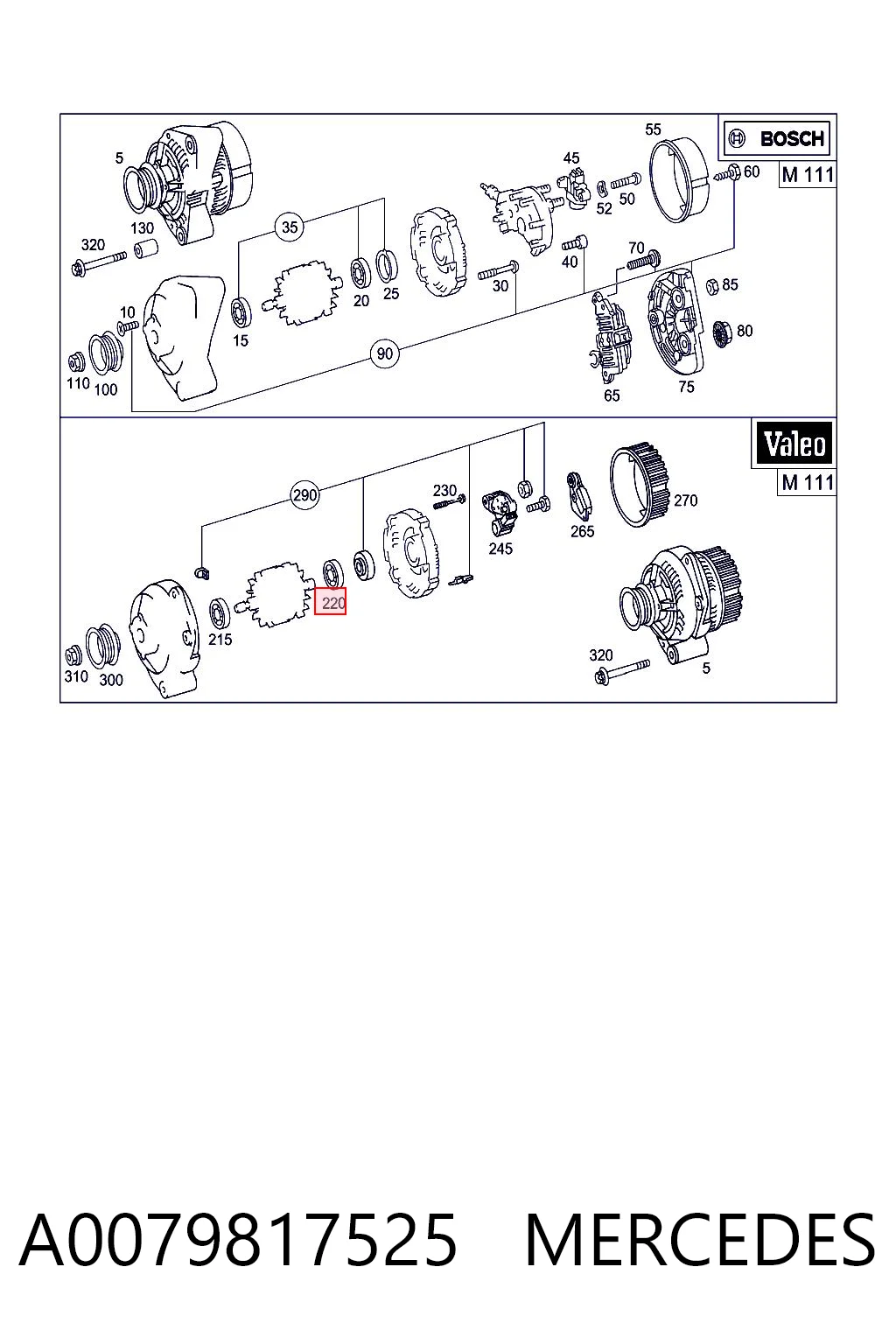 A0079817525 Mercedes
