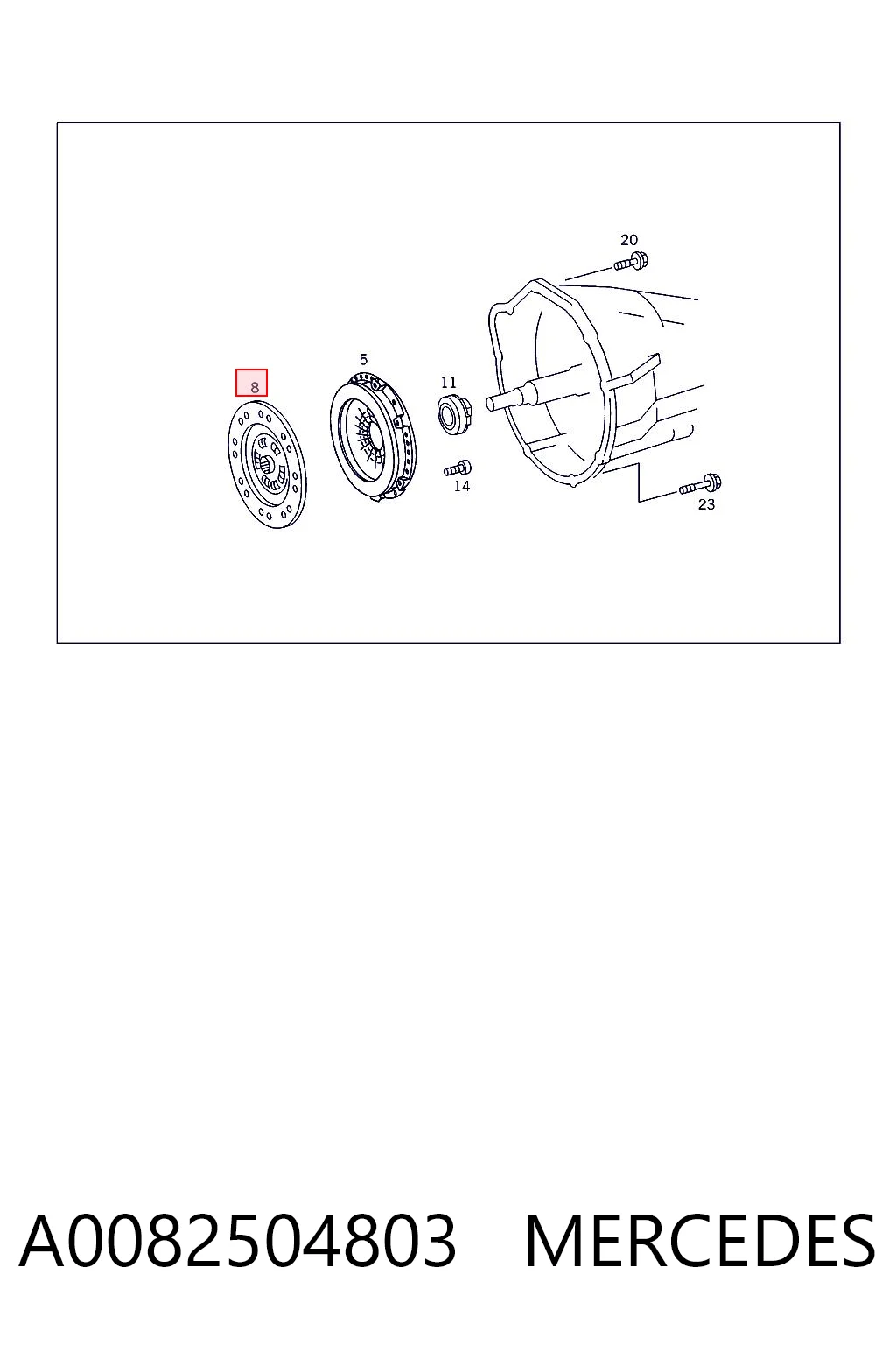 A0082504803 Mercedes