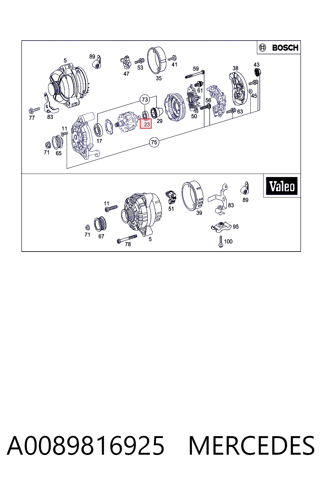A0089816925 Mercedes