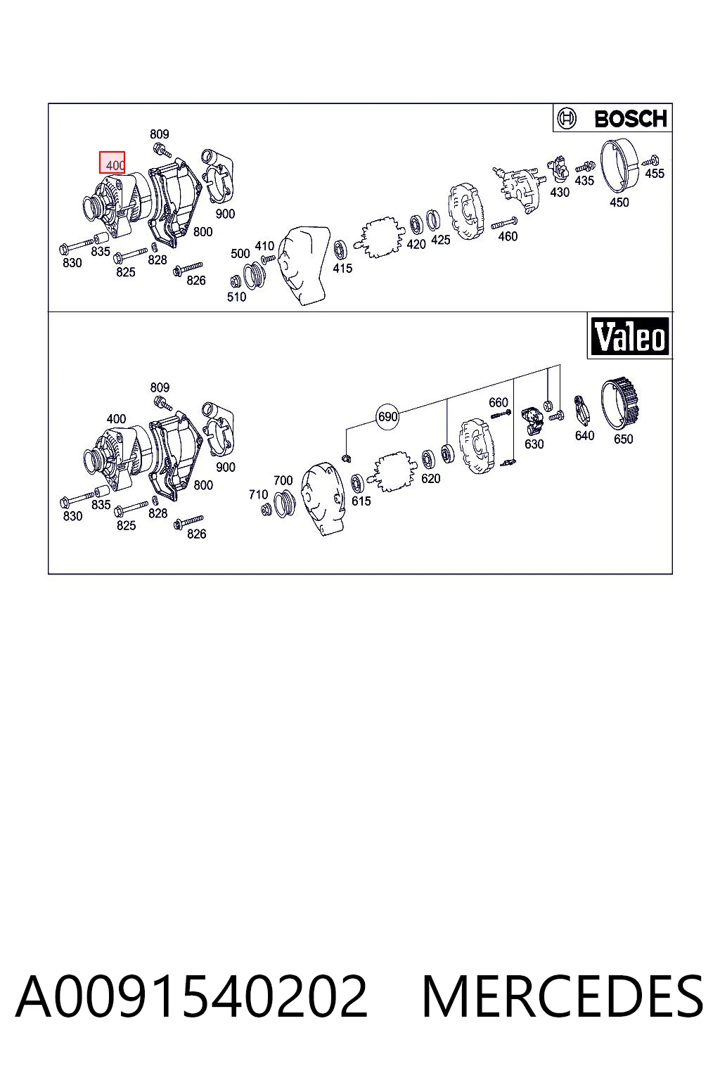 A0091540202 Mercedes