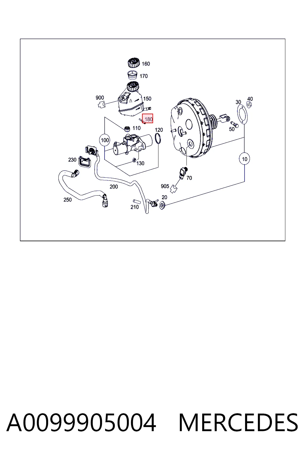 A0099905004 Mercedes
