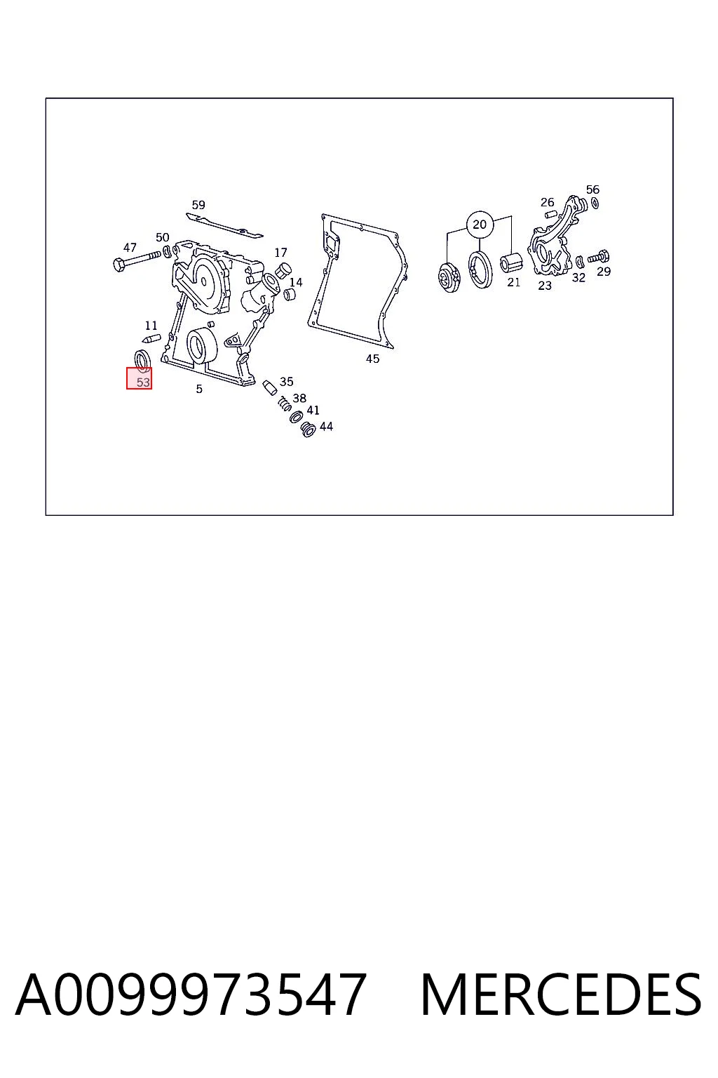 A0099973547 Mercedes