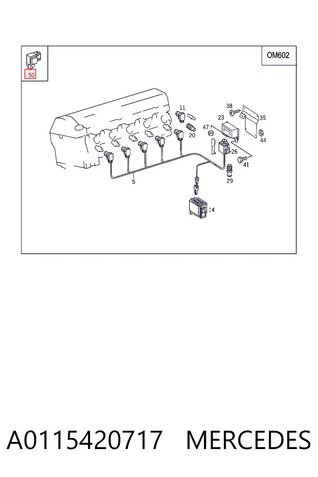 A0115420717 Mercedes Sensor de pressão no coletor de admissão, MAP