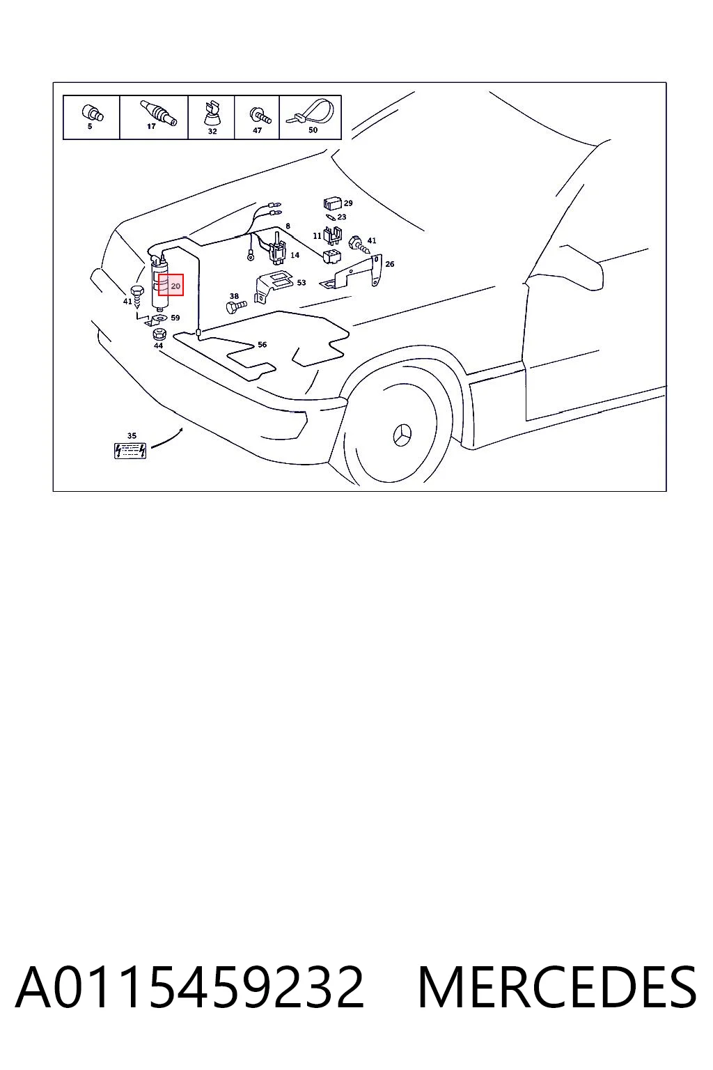 A0115459232 Mercedes