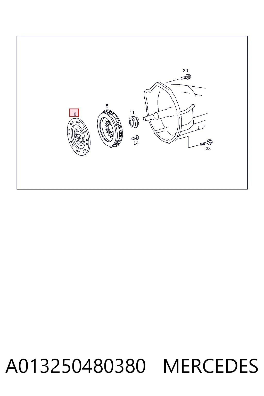 Disco de embraiagem para Mercedes C W201