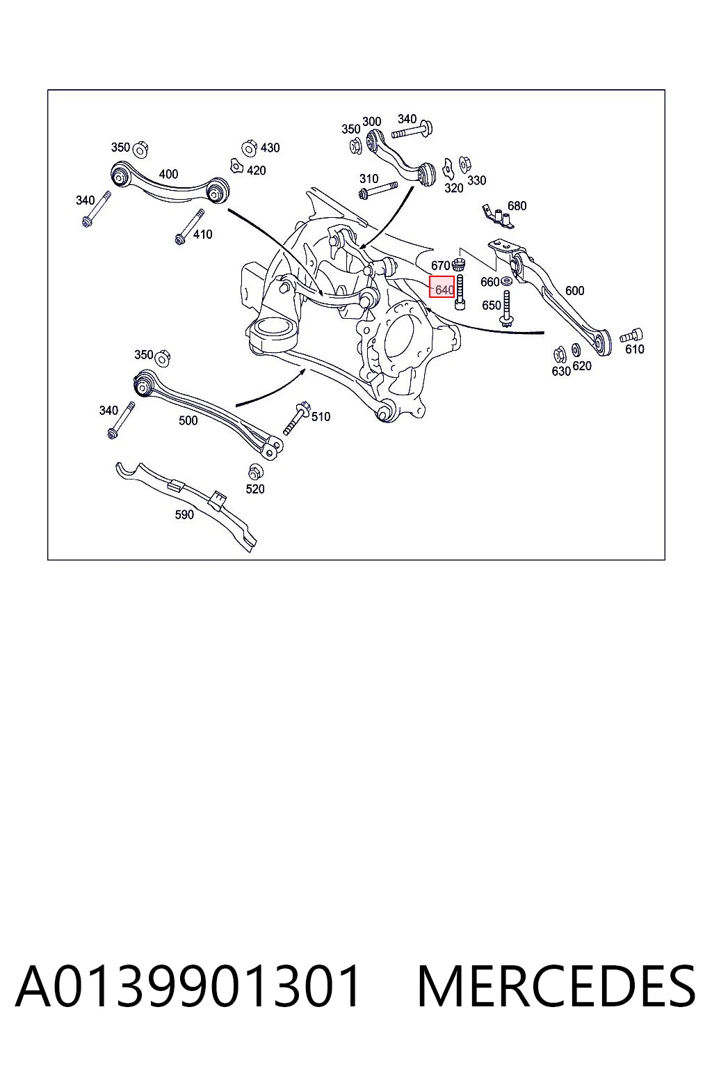 A0139901301 Mercedes
