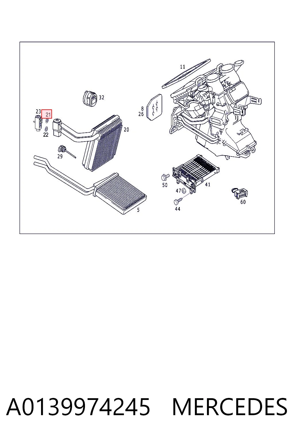 A0139974245 Mercedes Vedante anular de mangueira do compressor de retorno