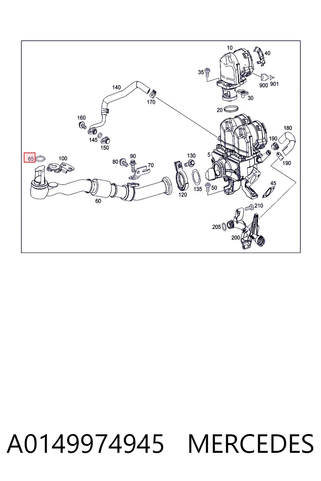 A0149974945 Mercedes Anel de vedação, universal