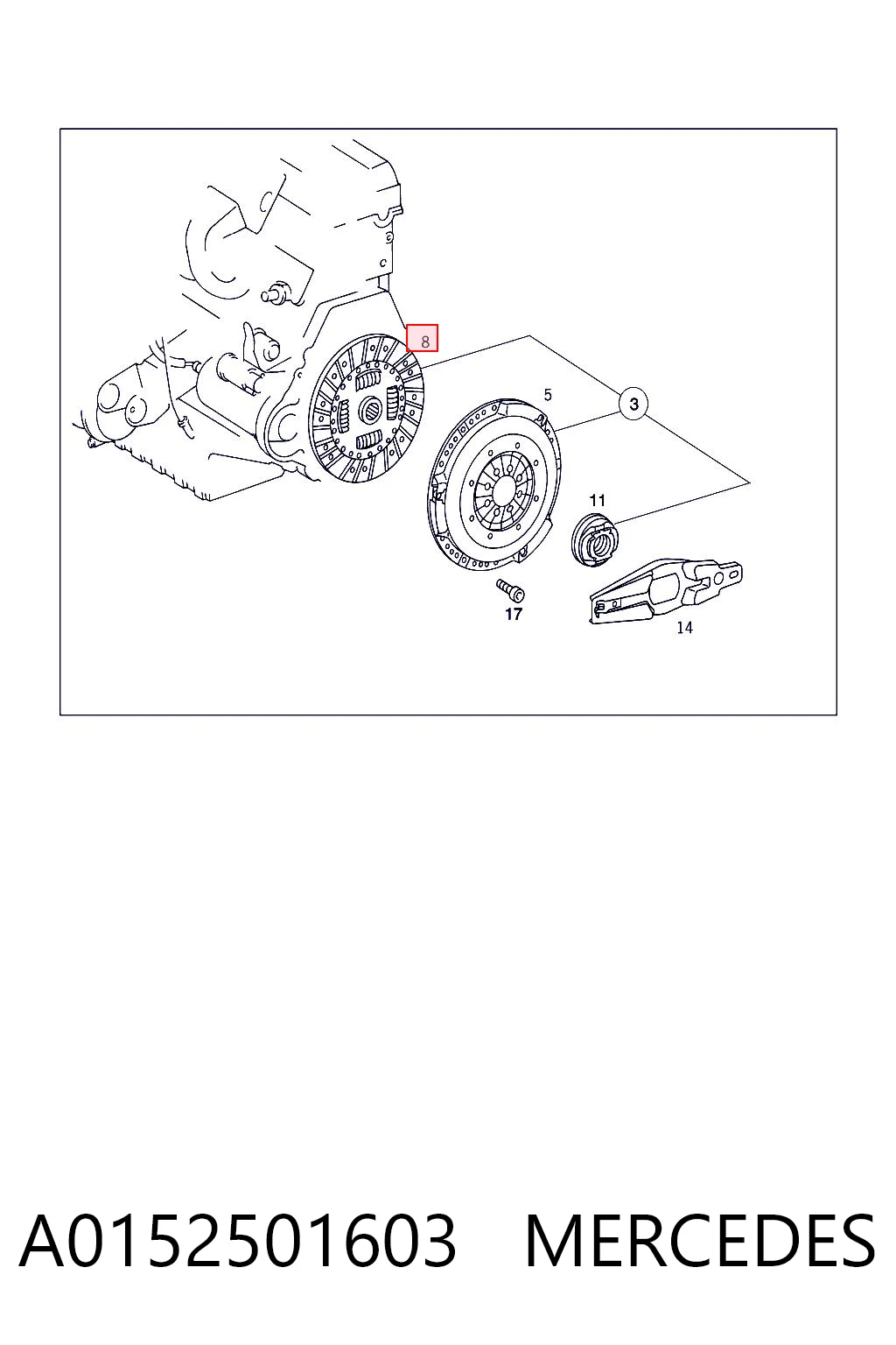 Disco de embraiagem Audi 80 B4 8C2