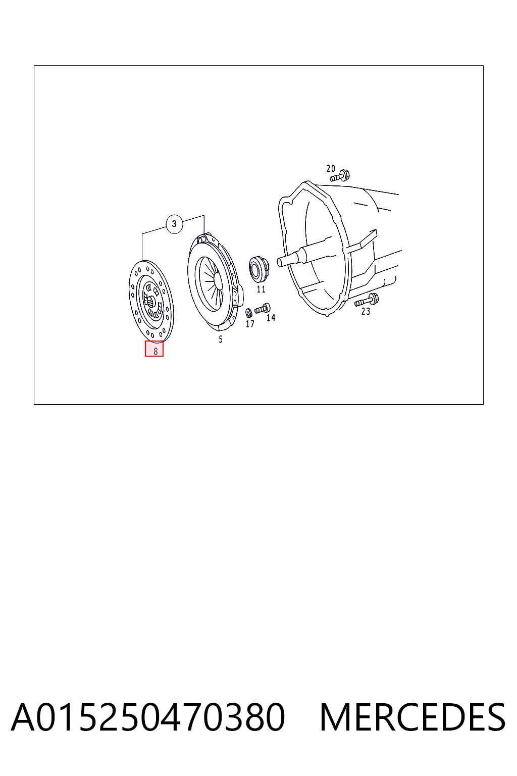 Disco de embraiagem para Mercedes E S210