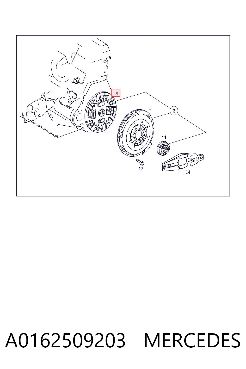 Disco de embraiagem para Mercedes E S124