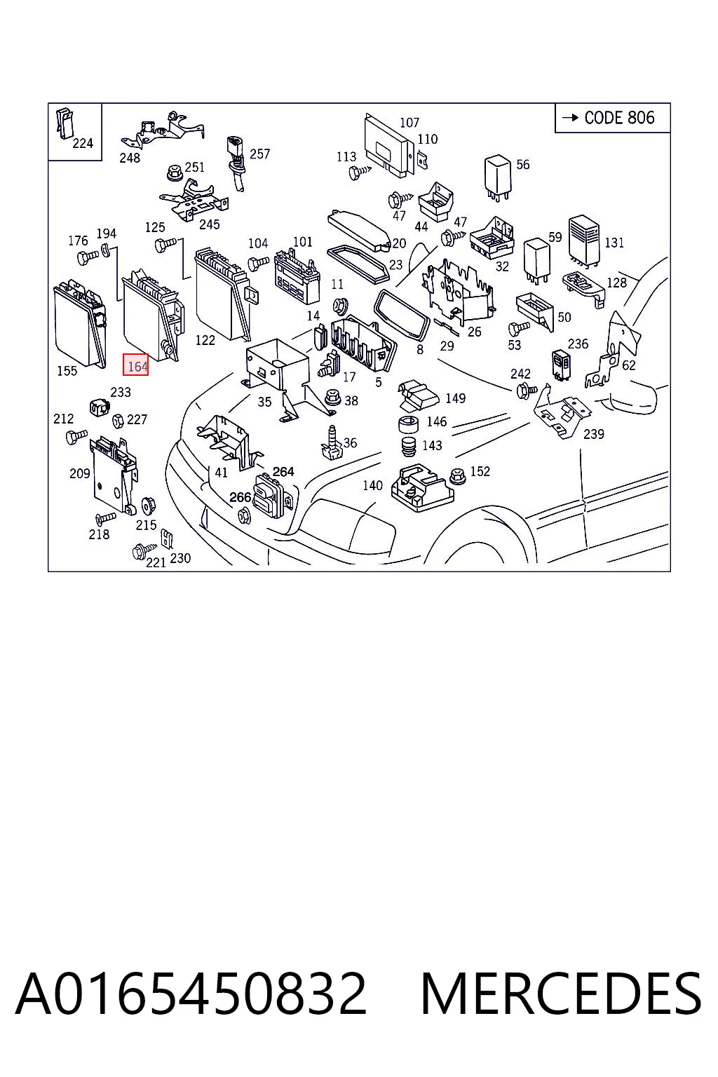 A0165450832 Mercedes