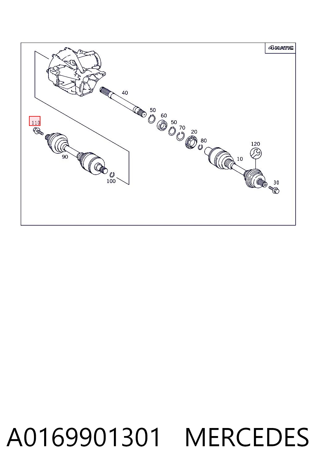 A0169901301 Mercedes