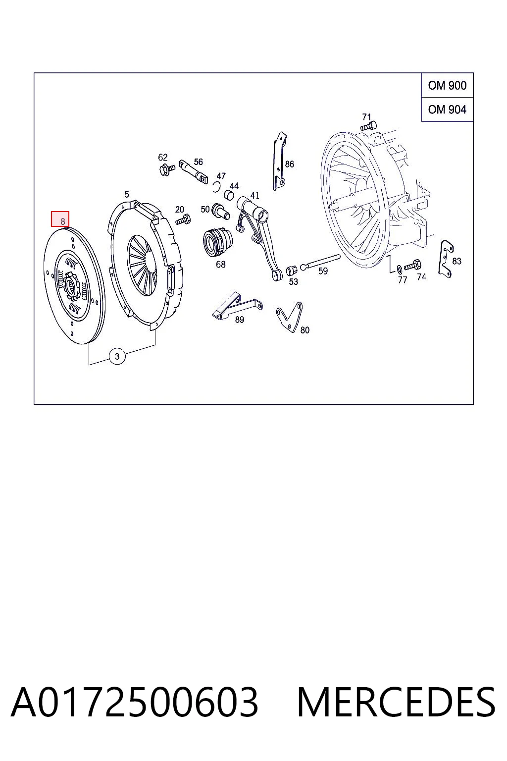 A0172500603 Mercedes