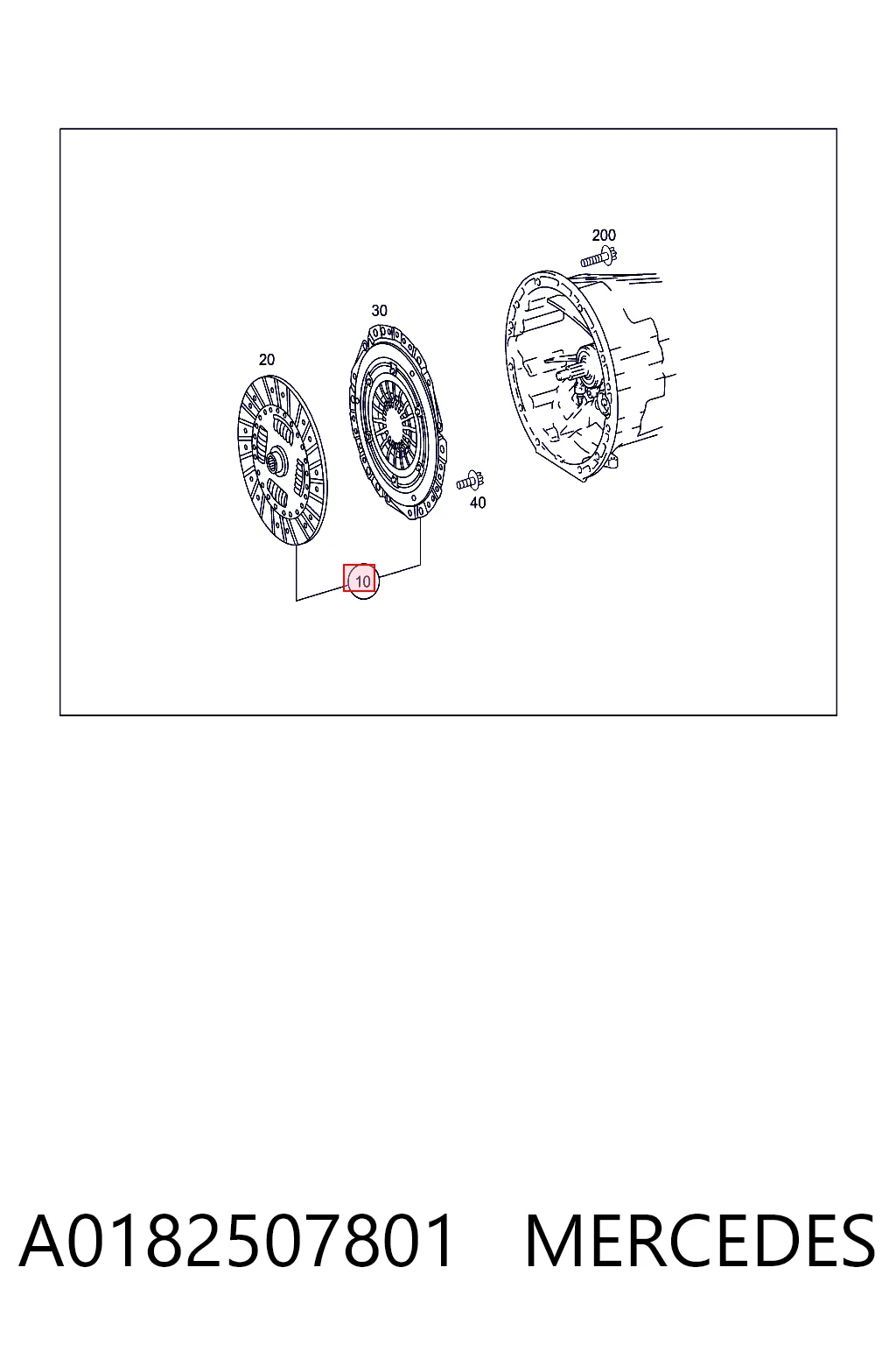 A0182507801 Mercedes