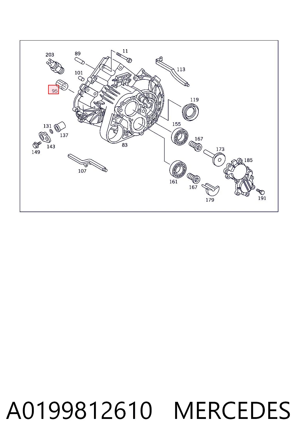 A0199812610 Mercedes