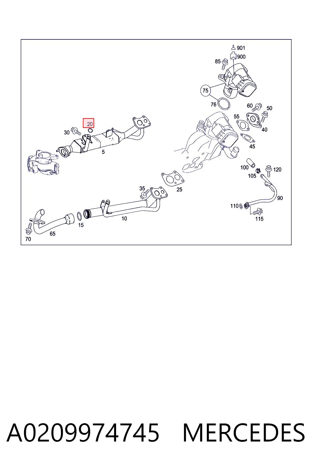 A0209974745 Mercedes Anel de vedação, universal