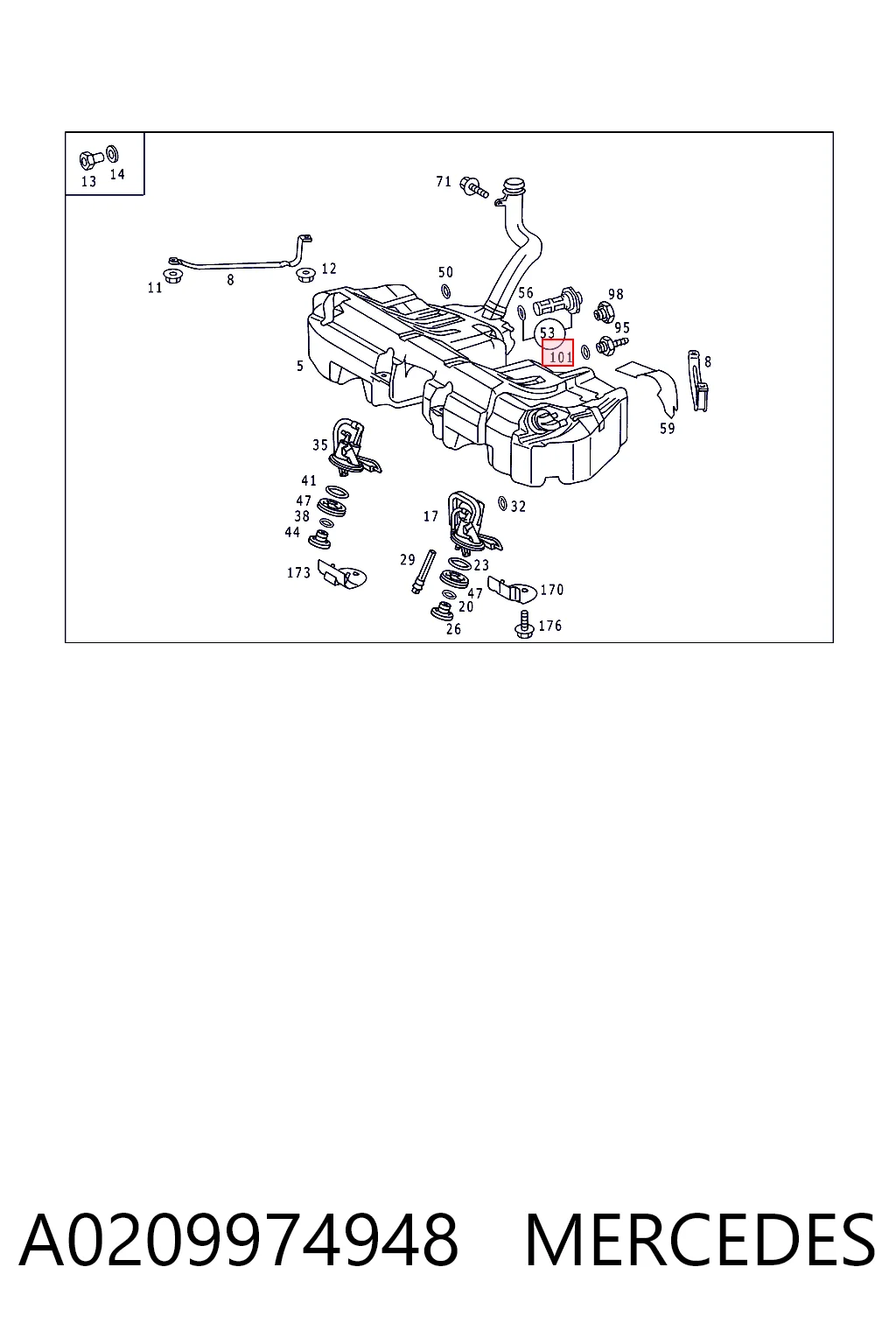 A0209974948 Mercedes