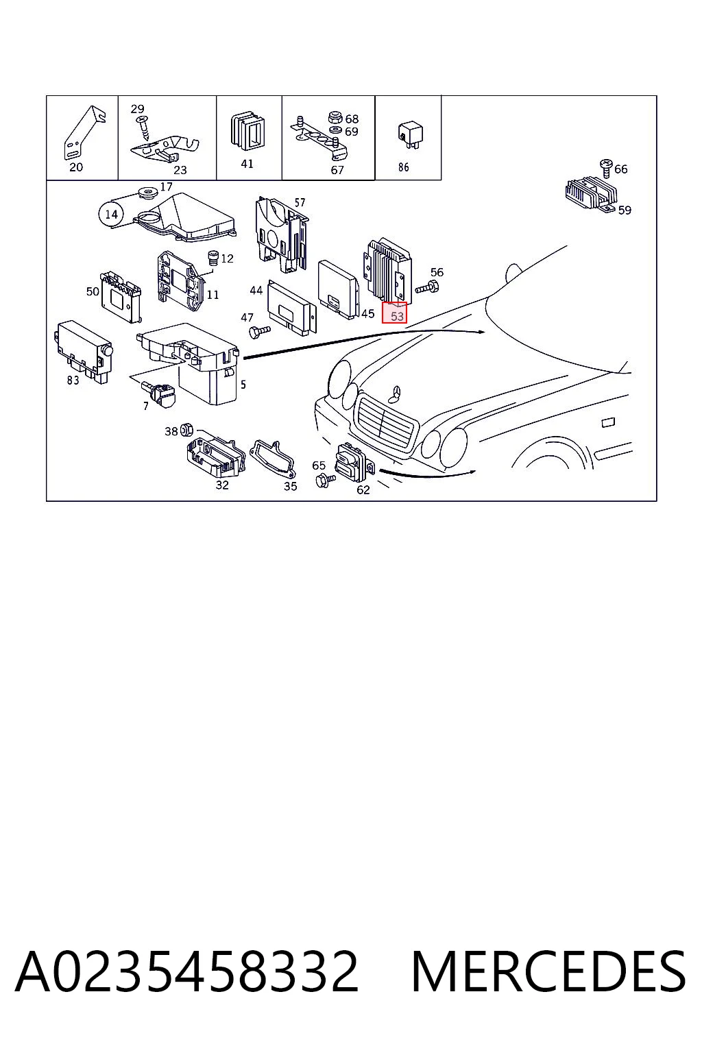 A0235458332 Mercedes