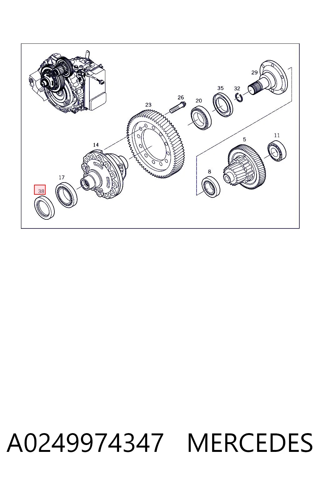 A0249974347 Mercedes