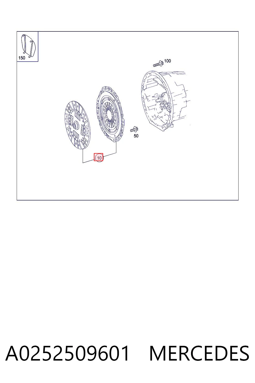 Kit de embraiagem (3 peças) para Mercedes GLK  X204