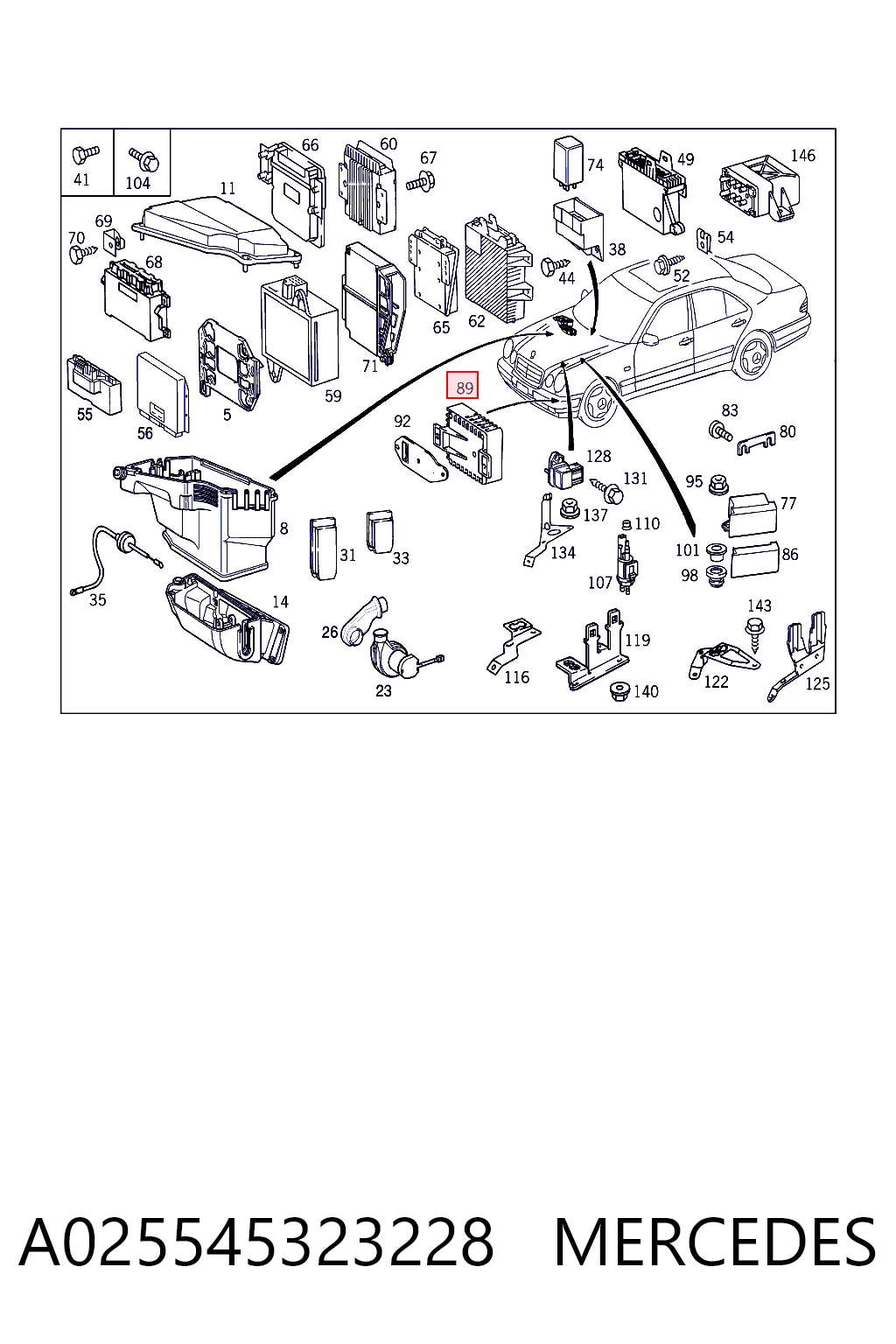A025545323228 Mercedes