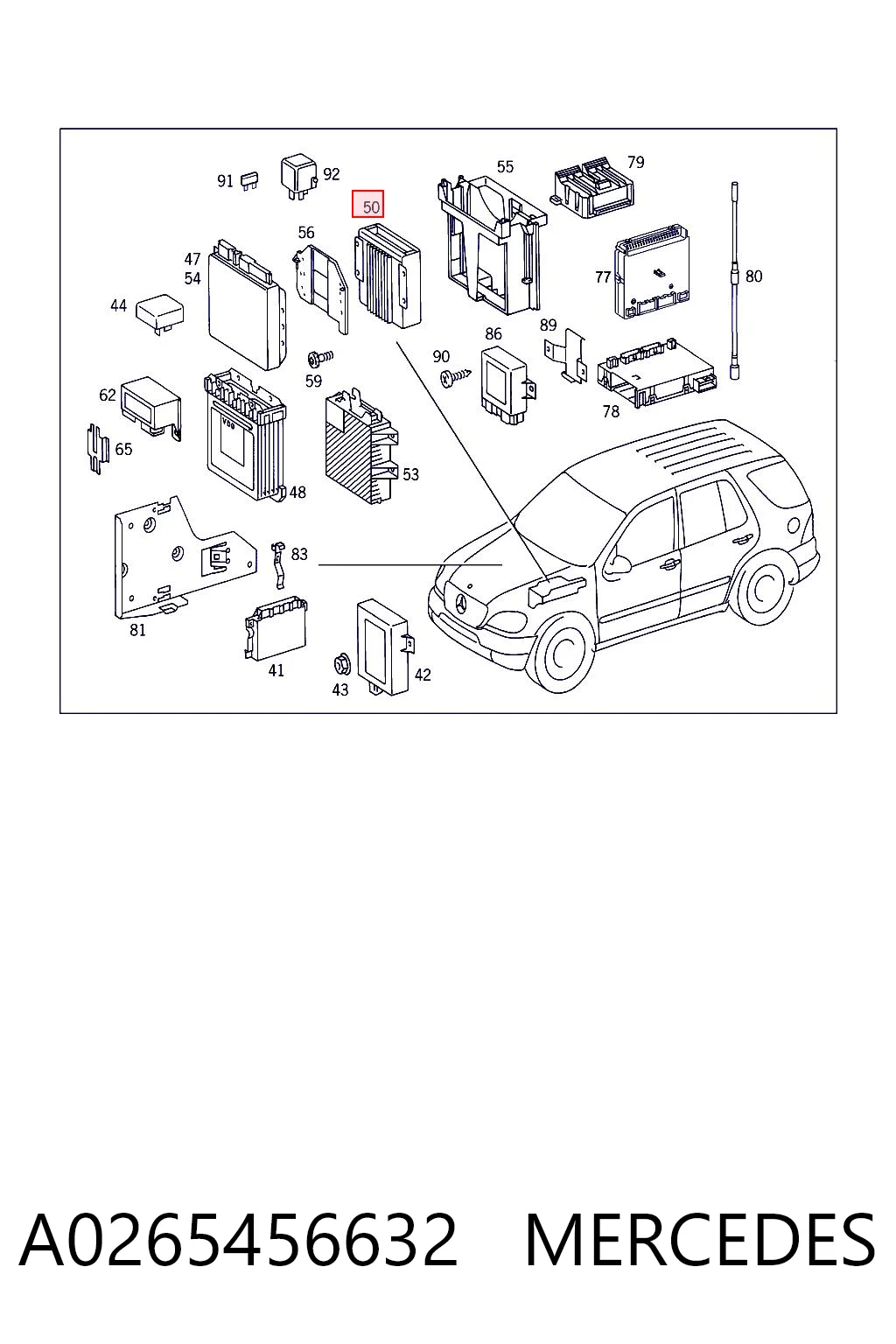 Compre Módulo de direção (Centralina eletrônica) de motor Mercedes C 