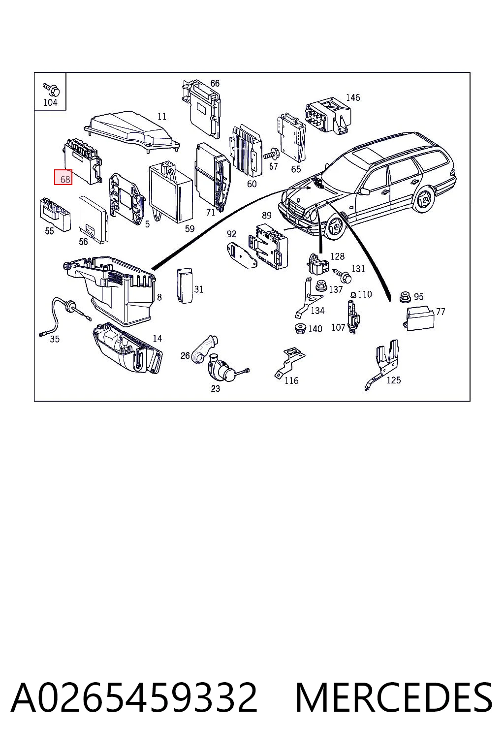 A0265459332 Mercedes