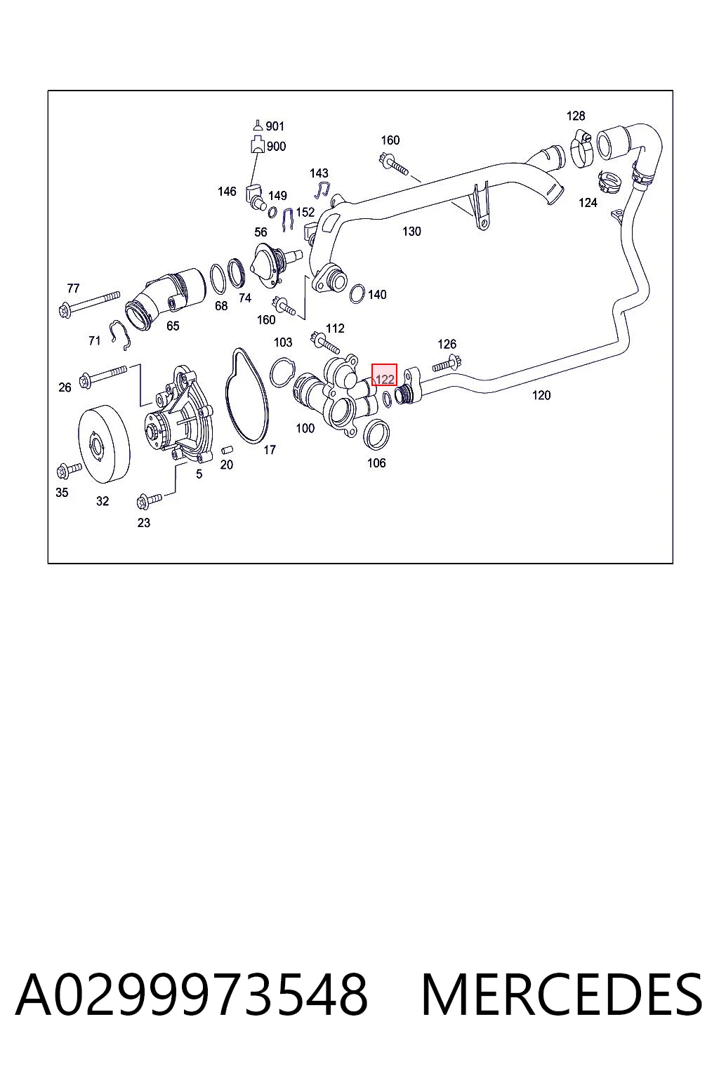 A0299973548 Mercedes 