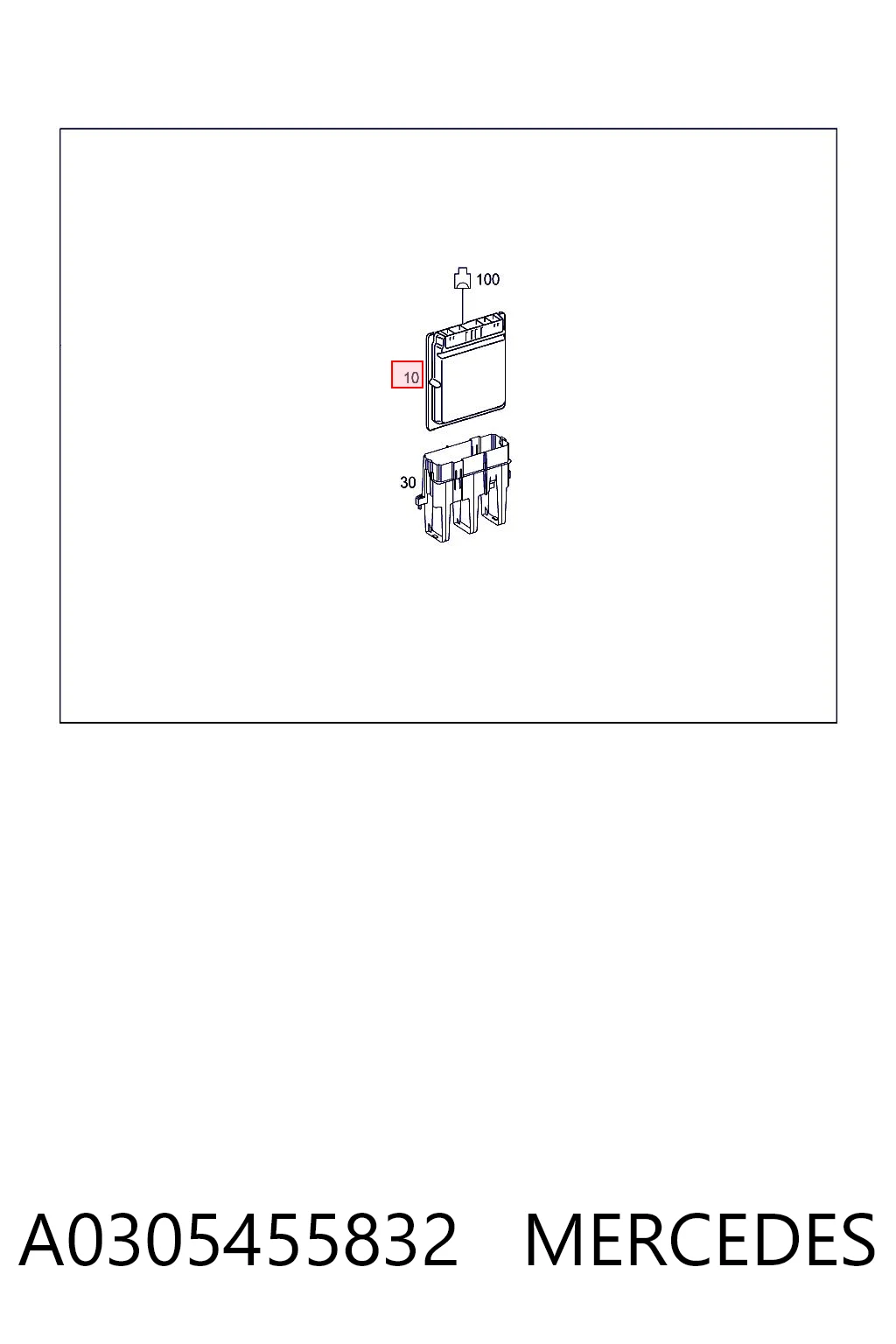 A0305455832 Mercedes Módulo de direção (Centralina eletrônica) de motor