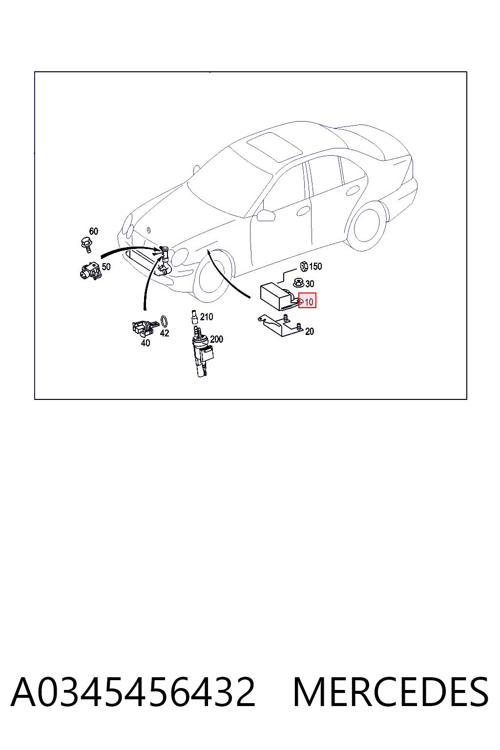 A0345456432 Mercedes