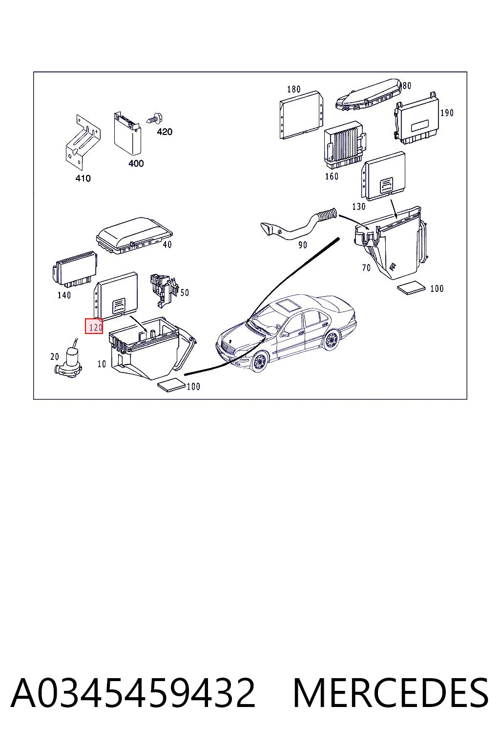 A0345459432 Mercedes
