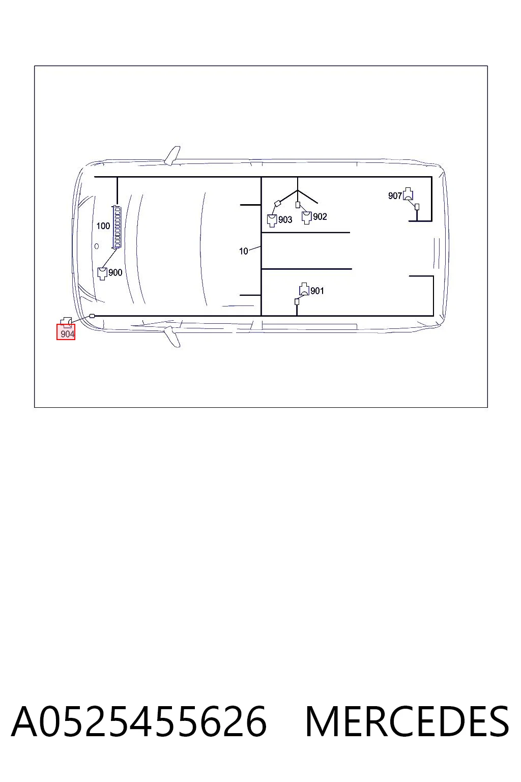 A0525455626 Mercedes Fio das luzes