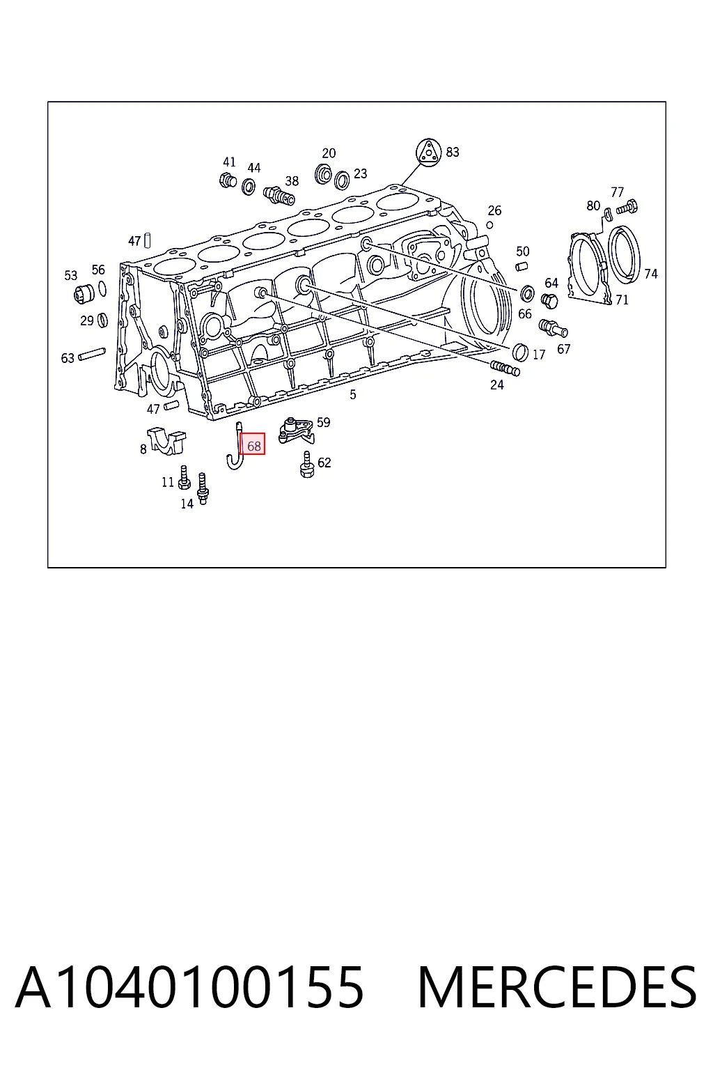 A1040100155 Mercedes