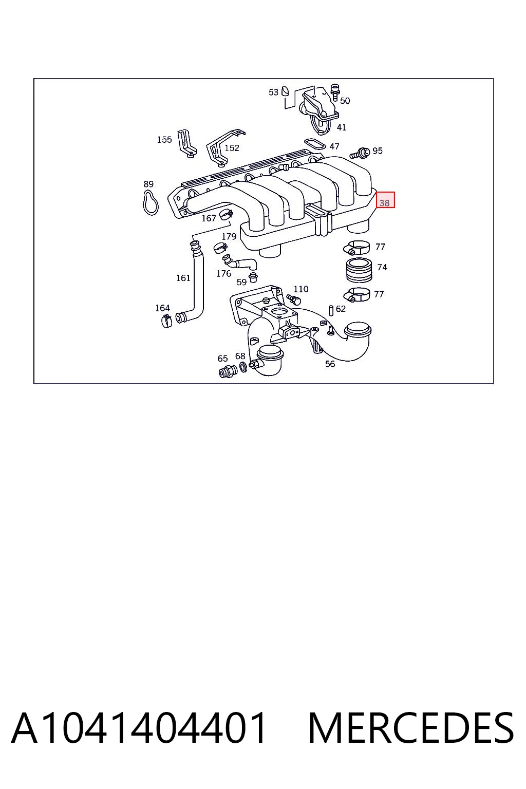 A1041404401 Mercedes