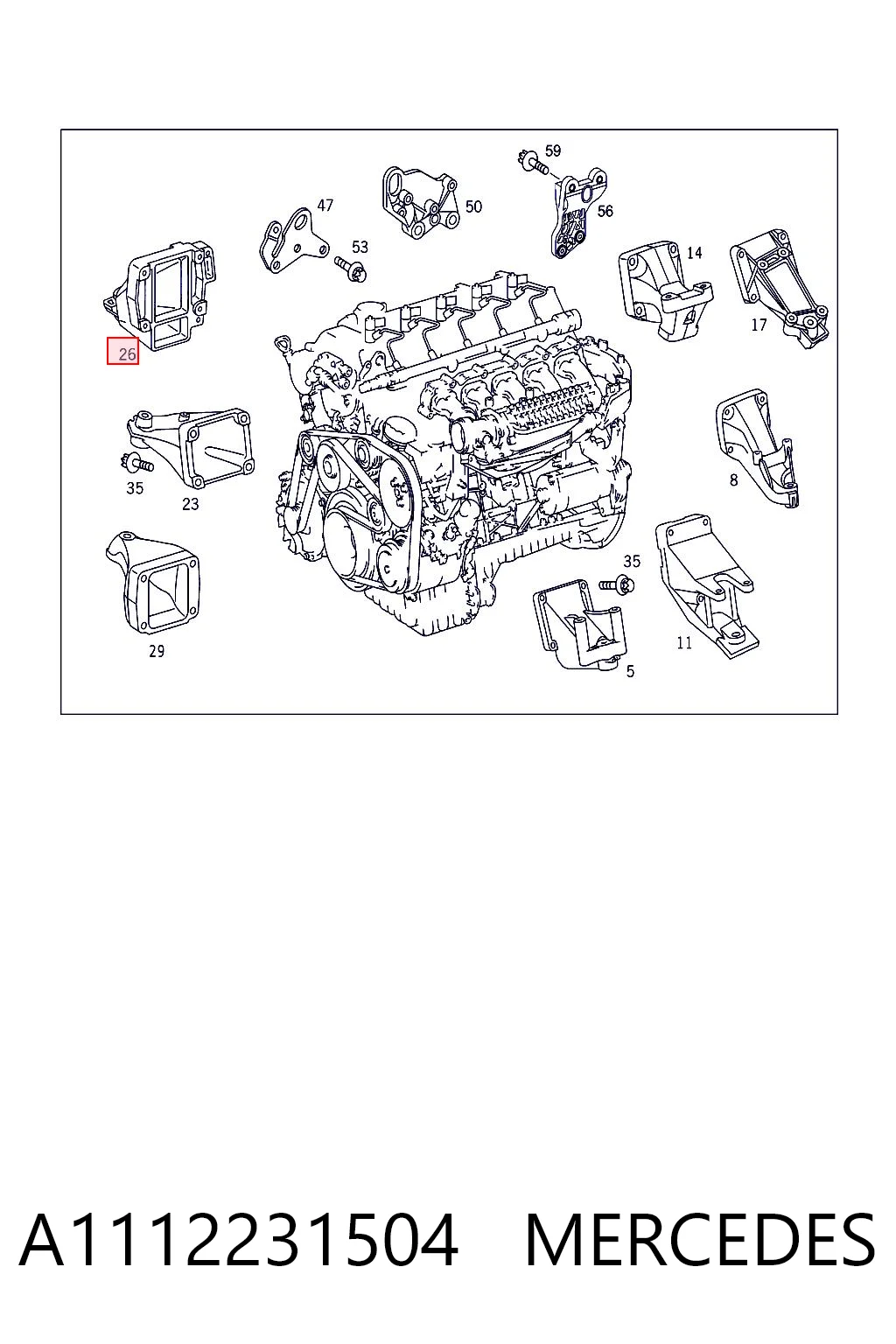 A1112231504 Mercedes