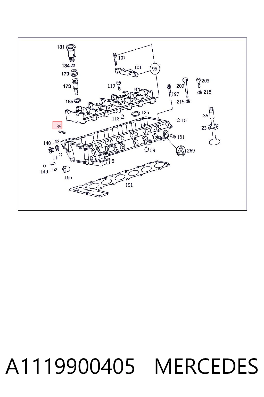 A1119900405 Mercedes
