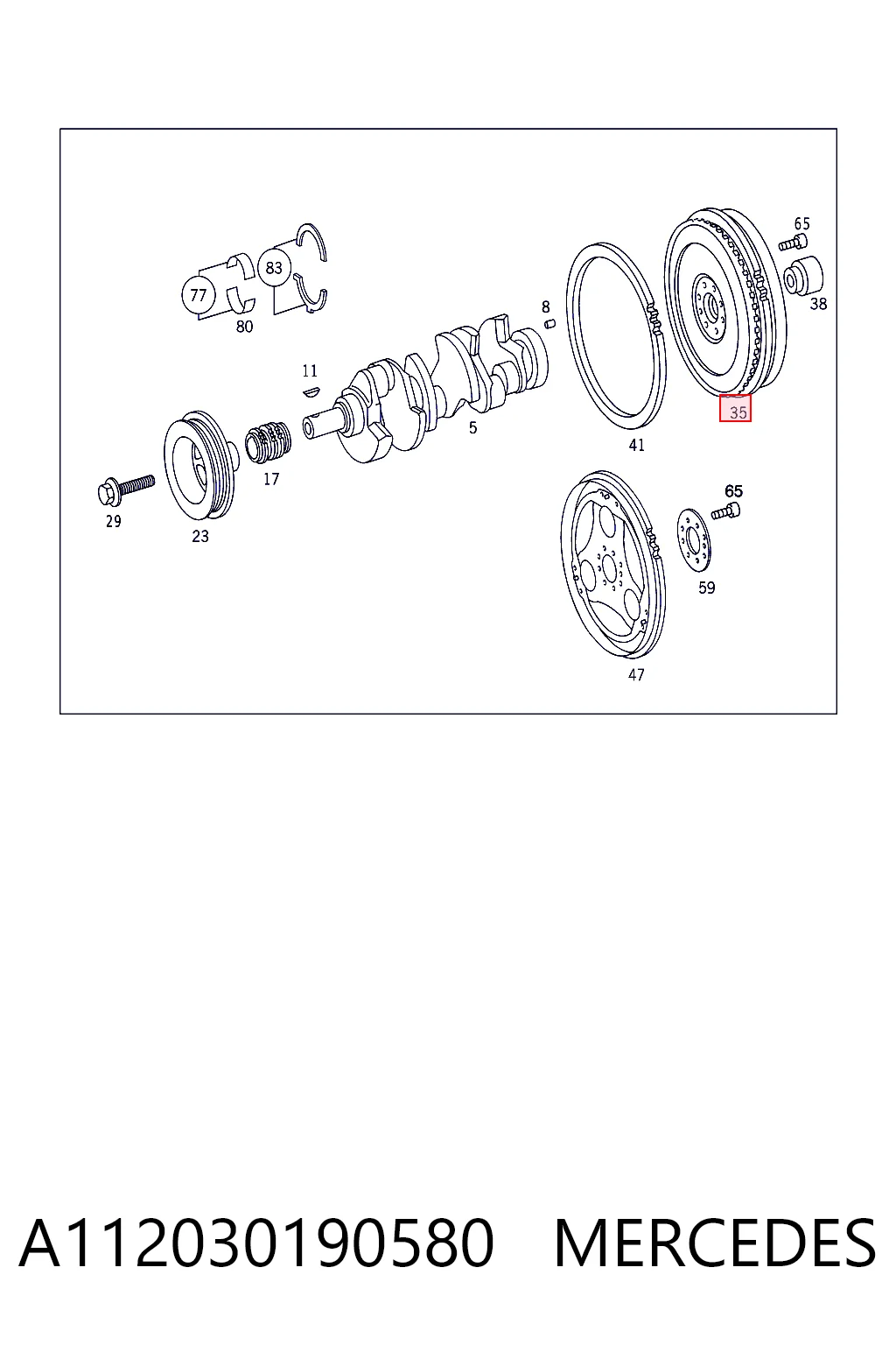Volante de motor Chrysler 5135807AA preço, a partir de 383,13 USD