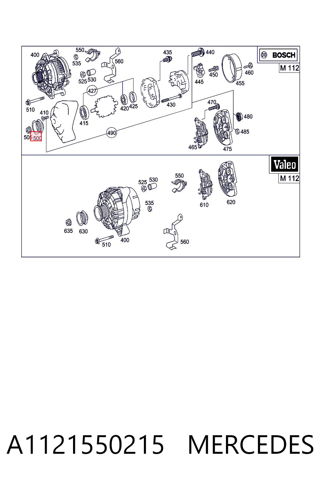 A1121550215 Mercedes