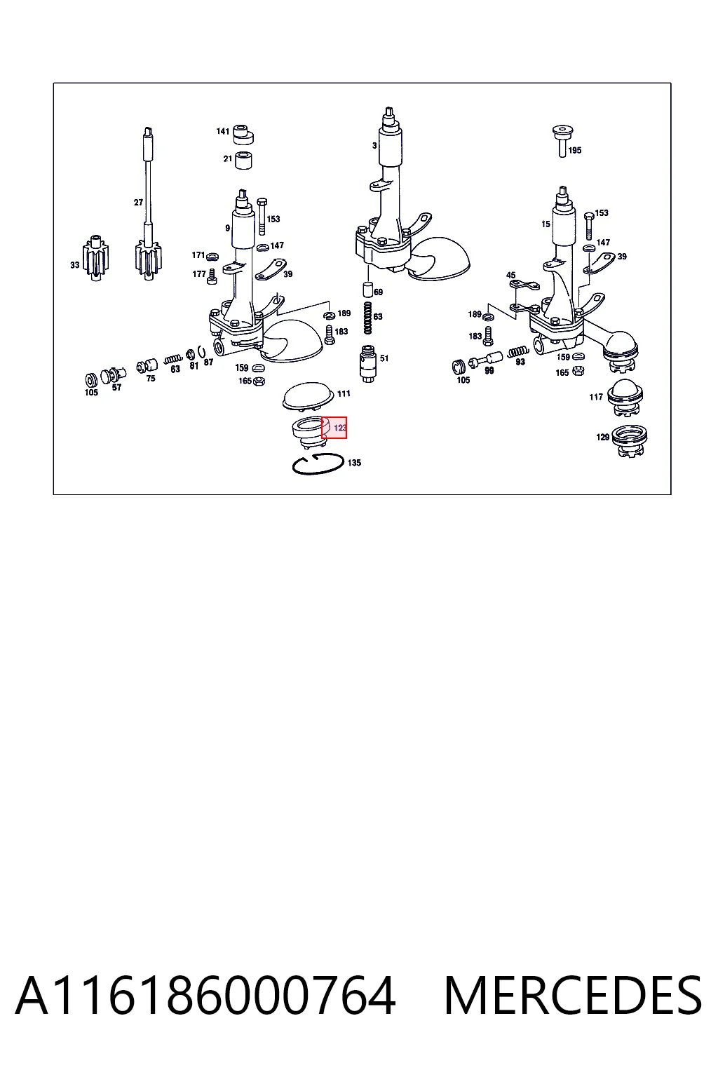 Receptor de óleo (coletor de óleo) Mercedes E C123 ao melhor preço