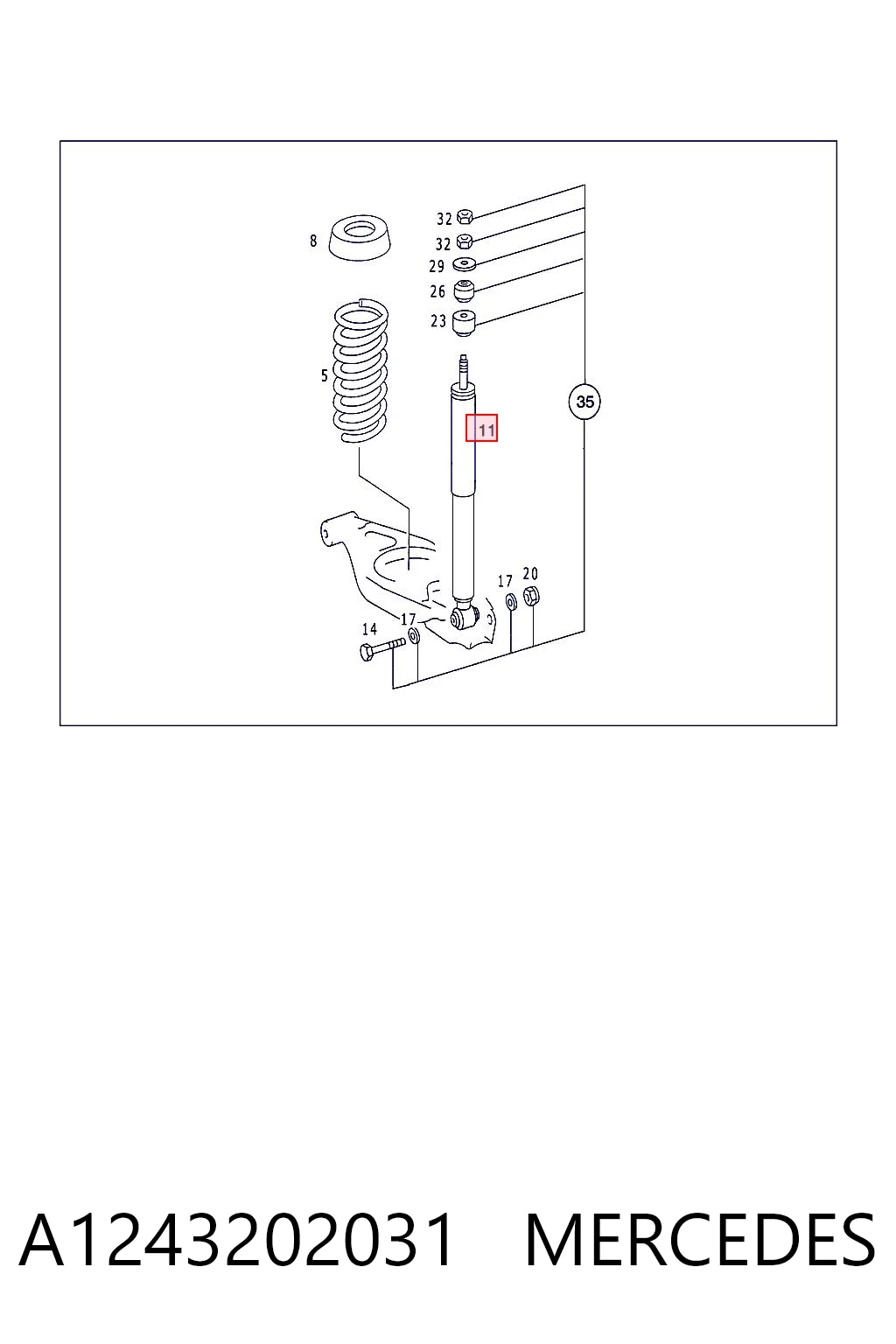 A1243202031 Mercedes