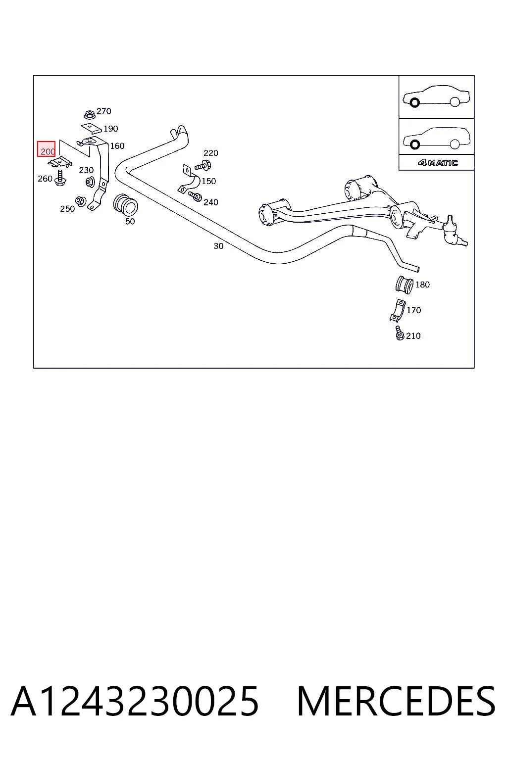A1243230025 Mercedes
