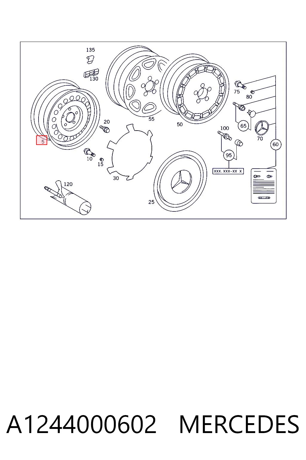 A1244000602 Mercedes