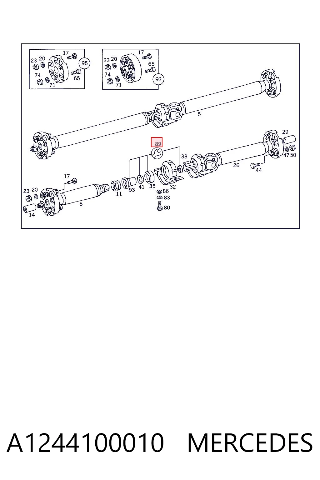 A1244100010 Mercedes